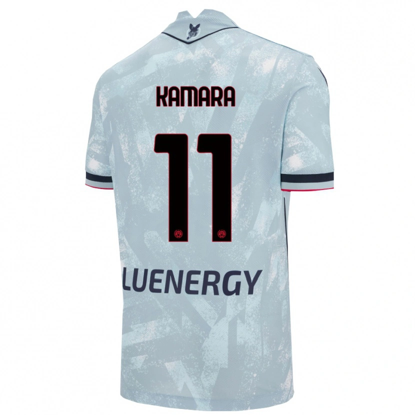 Danxen Mujer Camiseta Hassane Kamara #11 Azul Claro Negro 2ª Equipación 2025/26 La Camisa