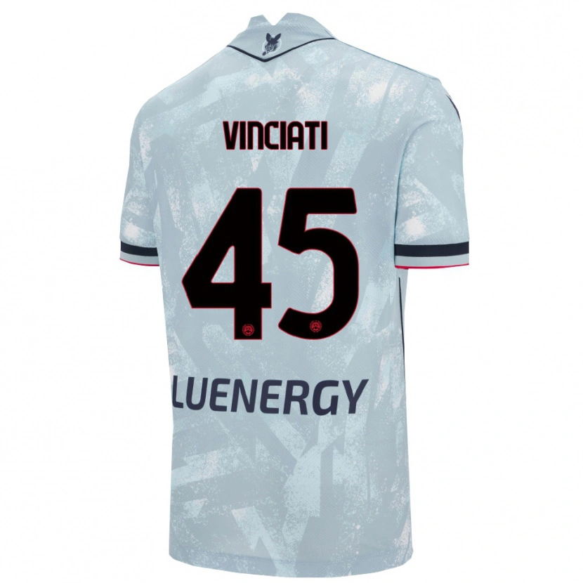 Danxen Mujer Camiseta Giulio Vinciati #45 Azul Claro Negro 2ª Equipación 2025/26 La Camisa