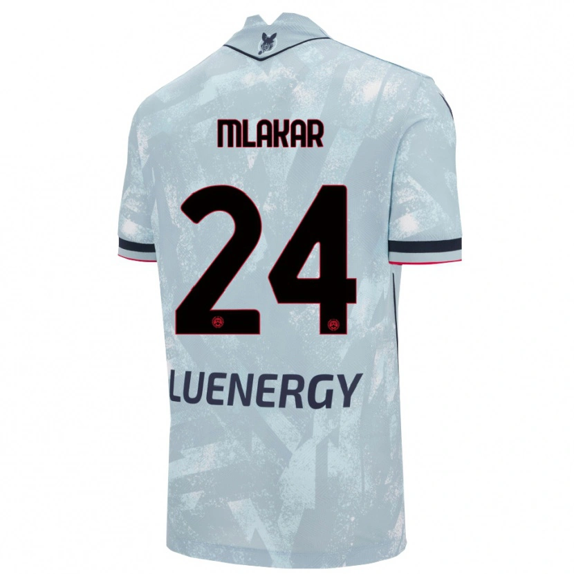 Danxen Mujer Camiseta Lorenzo Mlakar #24 Azul Claro Negro 2ª Equipación 2025/26 La Camisa