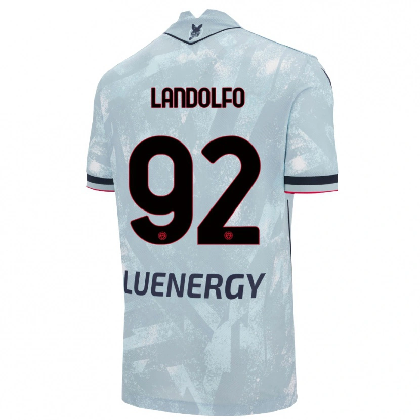 Danxen Mujer Camiseta Tommaso Landolfo #92 Azul Claro Negro 2ª Equipación 2025/26 La Camisa