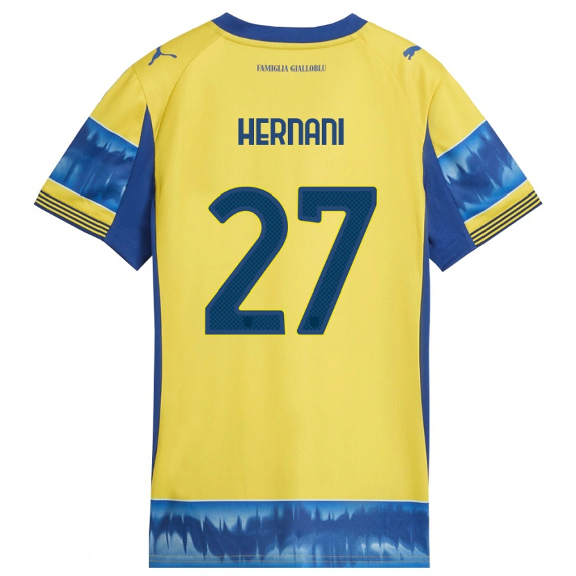 Danxen Mujer Camiseta Hernani #27 Amarillo Azul 2ª Equipación 2025/26 La Camisa