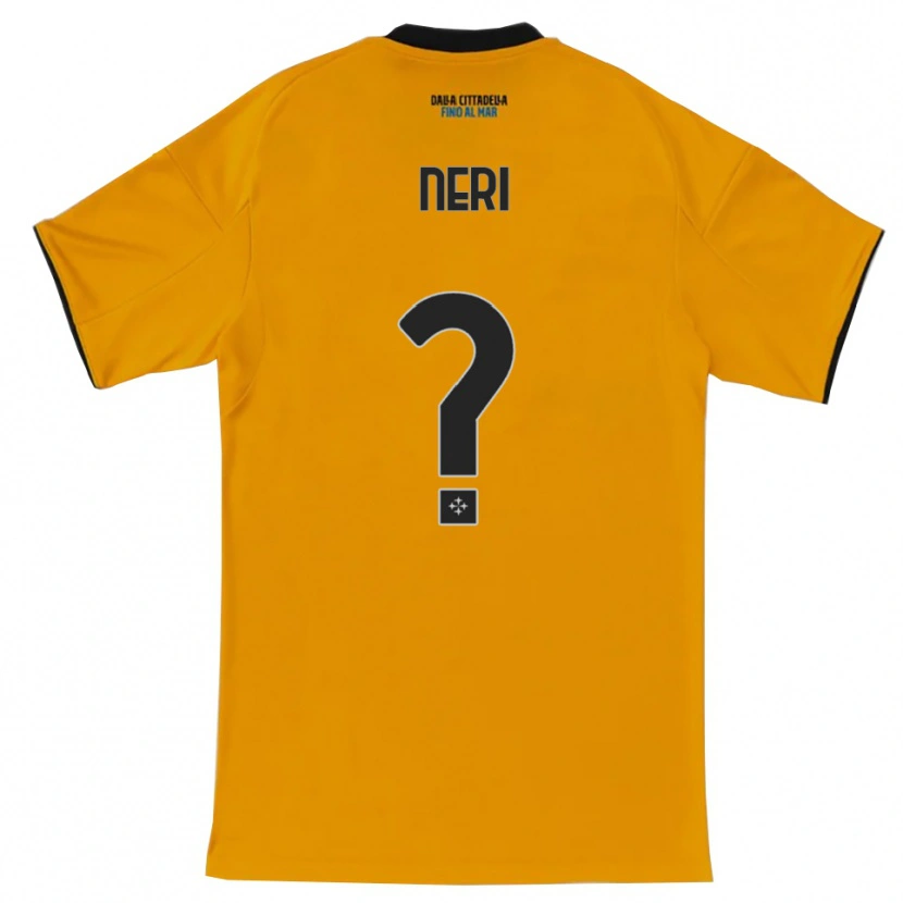 Danxen Mujer Camiseta Tommaso Neri #0 Naranja Azul 2ª Equipación 2025/26 La Camisa