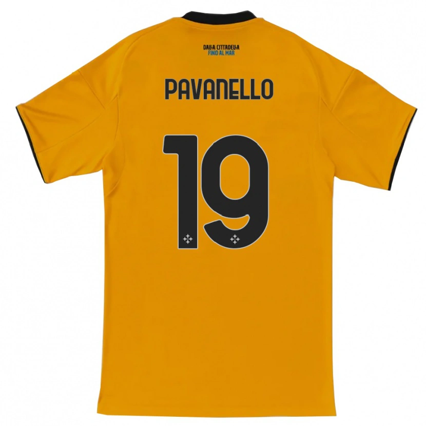 Danxen Mujer Camiseta Andrea Pavanello #19 Naranja Azul 2ª Equipación 2025/26 La Camisa