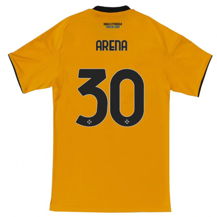 Danxen Mujer Camiseta Alessandro Arena #30 Naranja Azul 2ª Equipación 2025/26 La Camisa