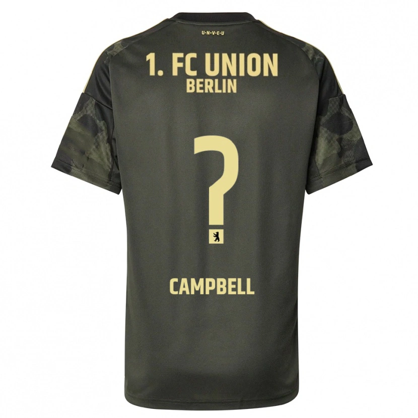 Danxen Mujer Camiseta Eileen Campbell #0 Verde Oscuro Negro 2ª Equipación 2025/26 La Camisa