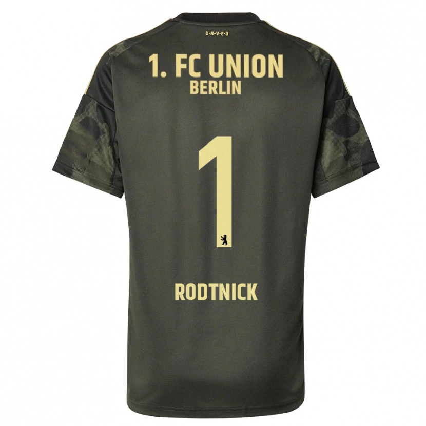 Danxen Mujer Camiseta Jaden Rodtnick #1 Verde Oscuro Negro 2ª Equipación 2025/26 La Camisa