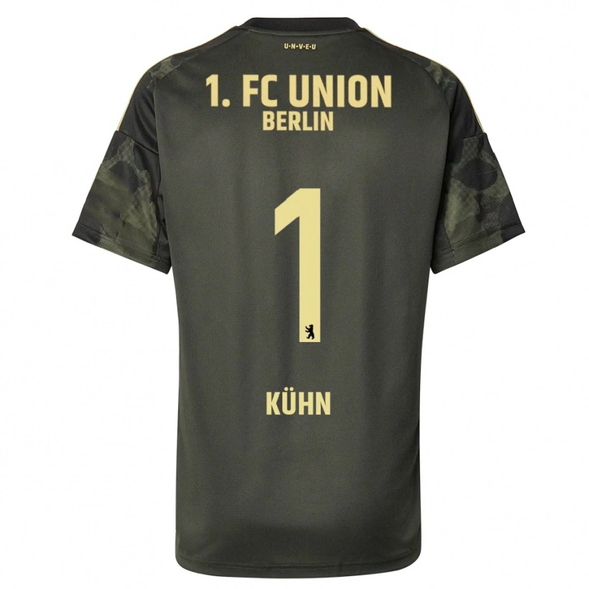 Danxen Mujer Camiseta Samuel Kühn #1 Verde Oscuro Negro 2ª Equipación 2025/26 La Camisa