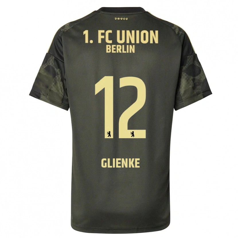 Danxen Mujer Camiseta Niklas Glienke #12 Verde Oscuro Negro 2ª Equipación 2025/26 La Camisa