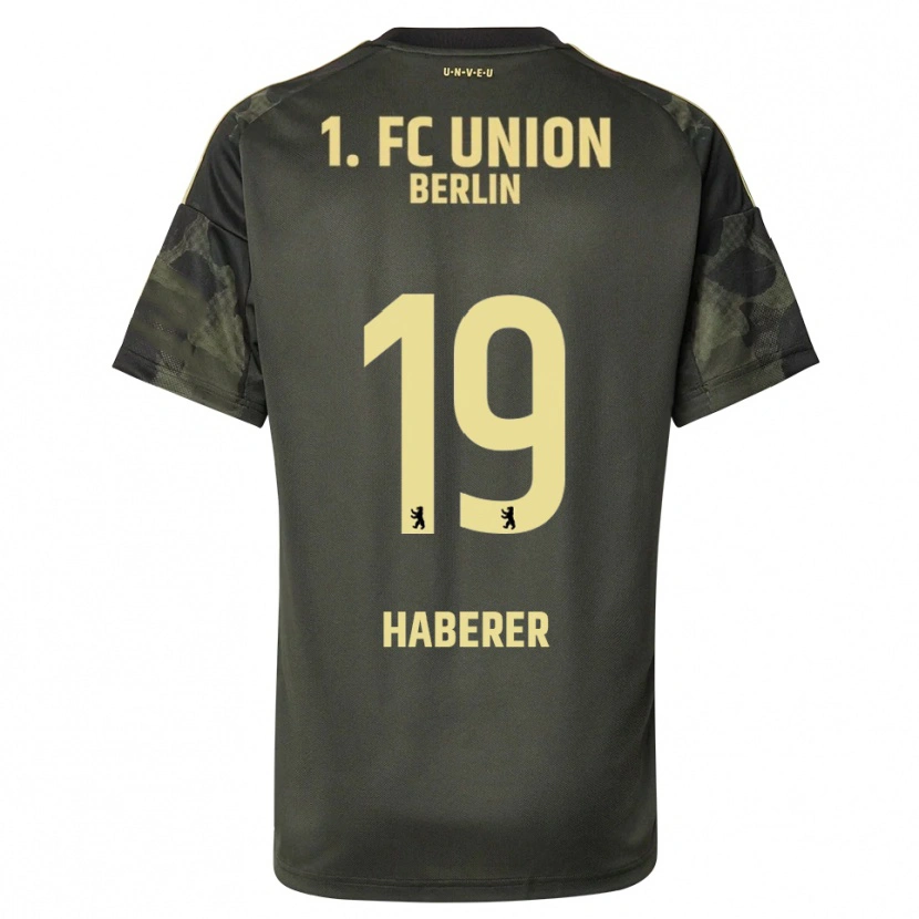 Danxen Mujer Camiseta Janik Haberer #19 Verde Oscuro Negro 2ª Equipación 2025/26 La Camisa