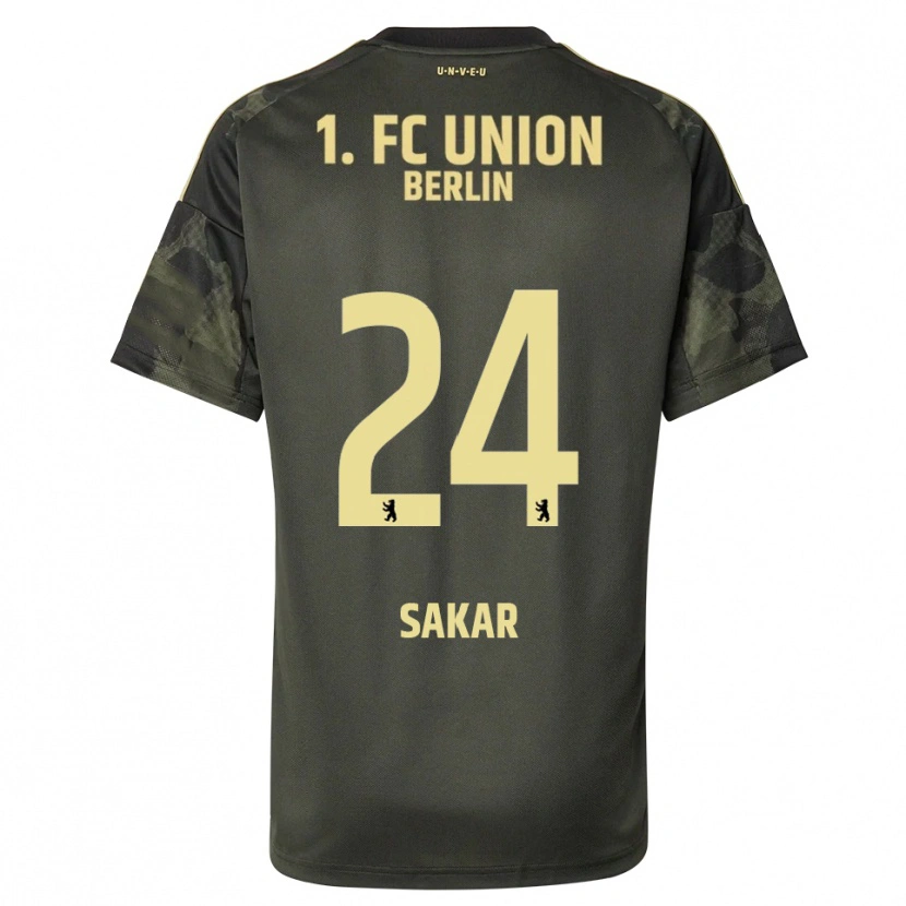 Danxen Mujer Camiseta Fatma Sakar #24 Verde Oscuro Negro 2ª Equipación 2025/26 La Camisa