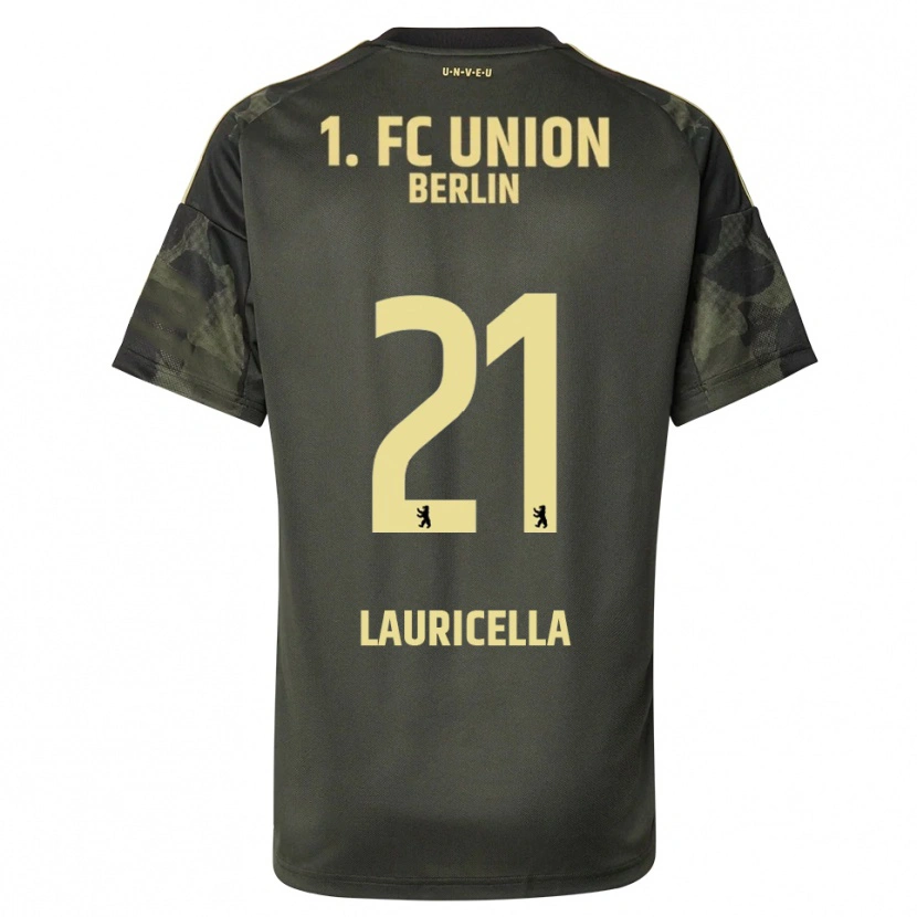 Danxen Mujer Camiseta Guiseppe Lauricella #21 Verde Oscuro Negro 2ª Equipación 2025/26 La Camisa