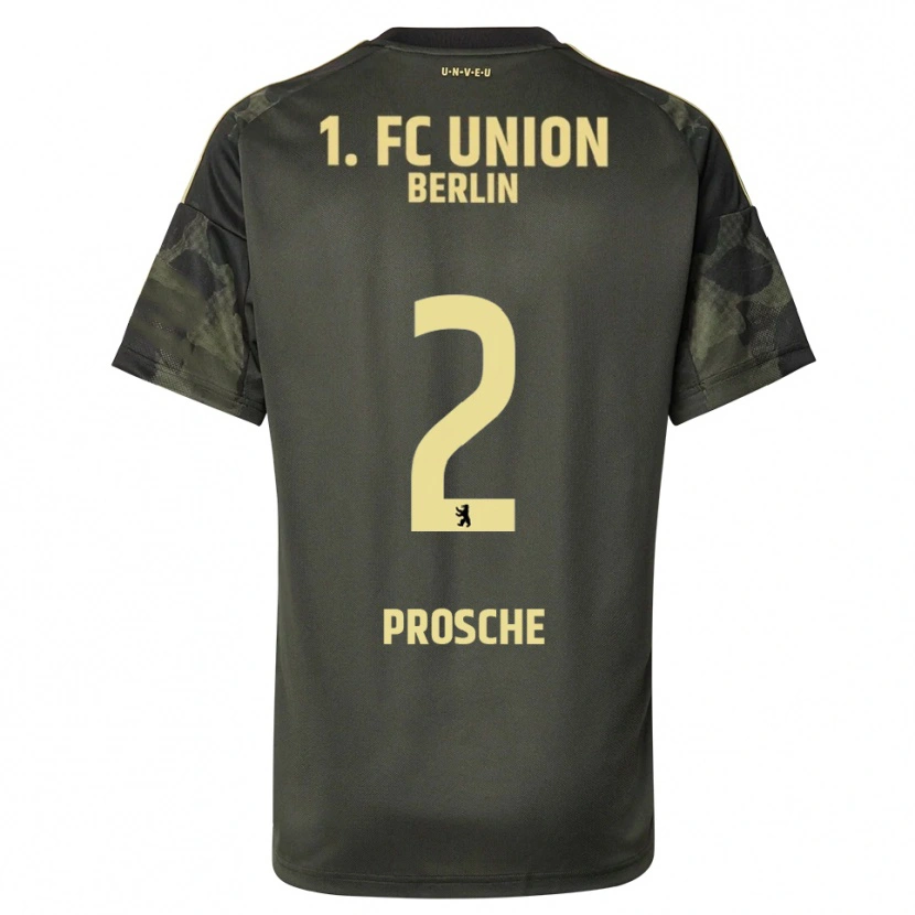 Danxen Mujer Camiseta Leon Prosche #2 Verde Oscuro Negro 2ª Equipación 2025/26 La Camisa