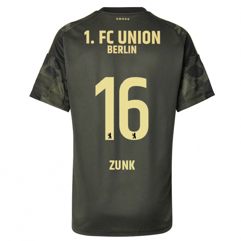 Danxen Mujer Camiseta Niklas Zunk #16 Verde Oscuro Negro 2ª Equipación 2025/26 La Camisa