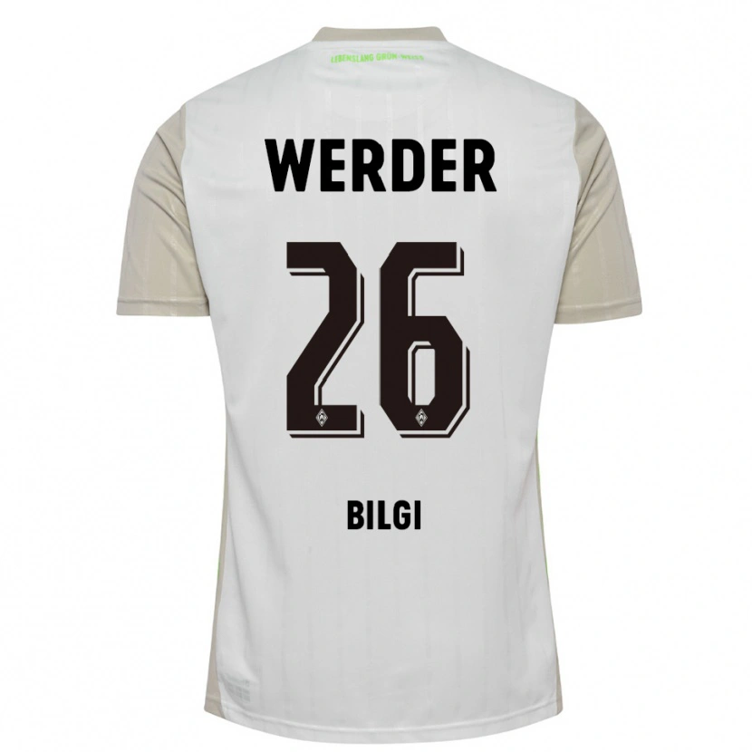 Danxen Mujer Camiseta Süleyman Bilgi #26 Blanco Negro 2ª Equipación 2025/26 La Camisa