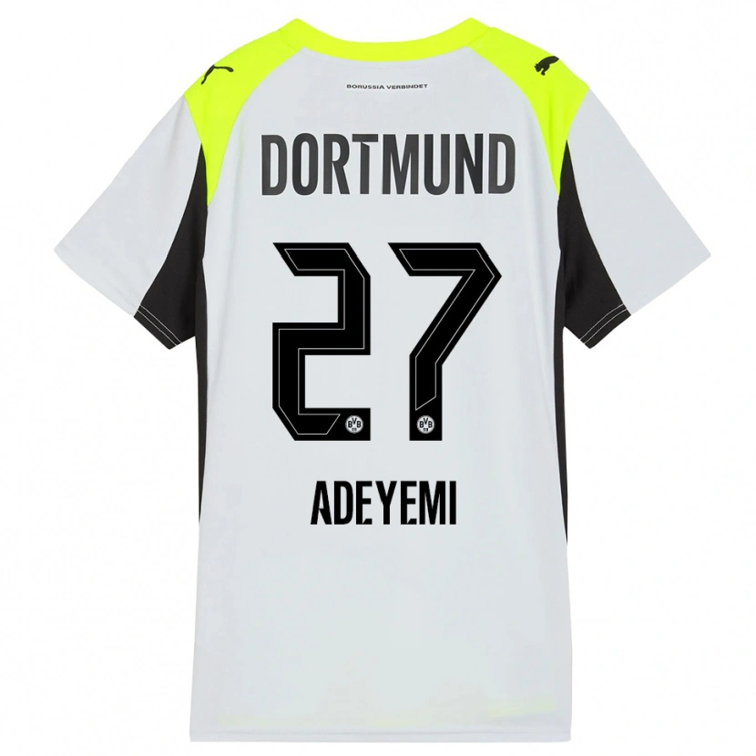 Danxen Mujer Camiseta Karim Adeyemi #27 Amarillo Fluorescente 2ª Equipación 2025/26 La Camisa