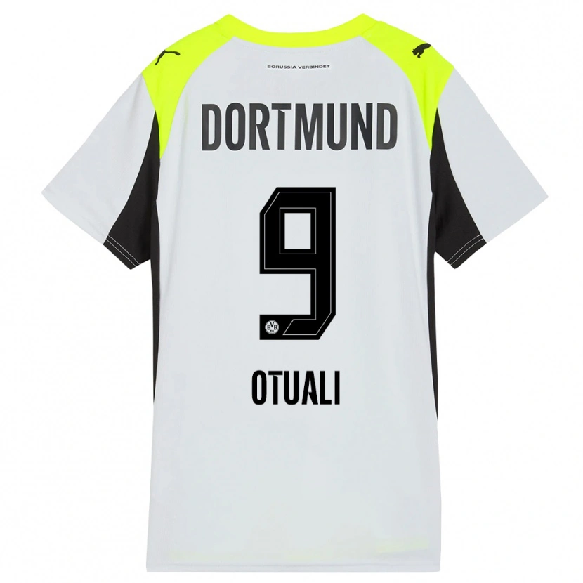 Danxen Mujer Camiseta Moses Otuali #9 Amarillo Fluorescente 2ª Equipación 2025/26 La Camisa
