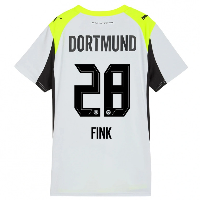 Danxen Mujer Camiseta Bradley Fink #28 Amarillo Fluorescente 2ª Equipación 2025/26 La Camisa