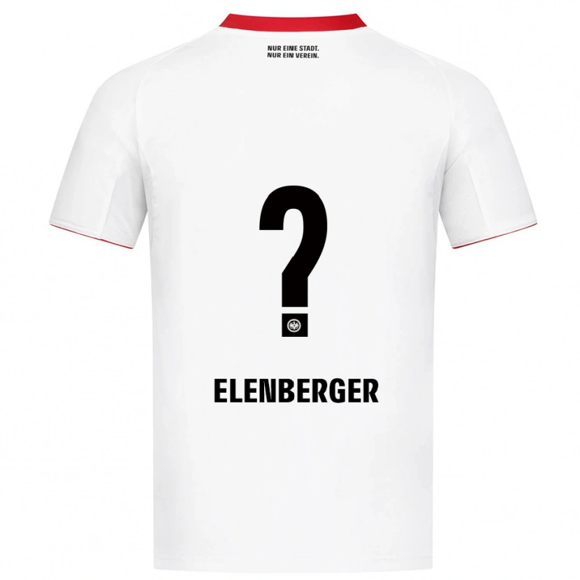Danxen Mujer Camiseta Samuel Elenberger #0 Blanco Rojo 2ª Equipación 2025/26 La Camisa