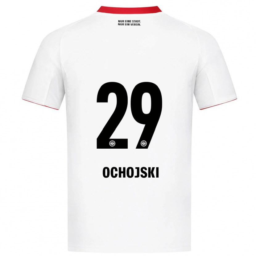 Danxen Mujer Camiseta Nico Ochojski #29 Blanco Rojo 2ª Equipación 2025/26 La Camisa