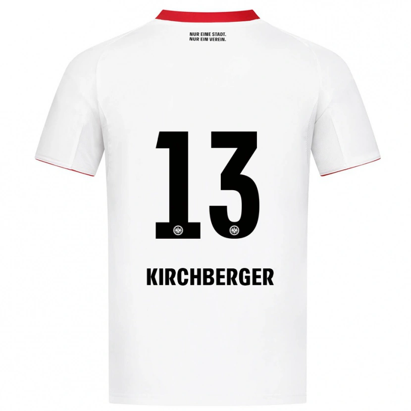 Danxen Mujer Camiseta Virginia Kirchberger #13 Blanco Rojo 2ª Equipación 2025/26 La Camisa