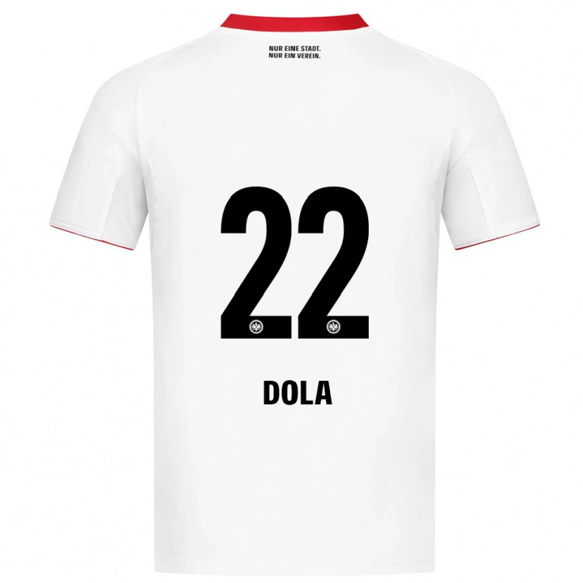 Danxen Mujer Camiseta Igor Dola #22 Blanco Rojo 2ª Equipación 2025/26 La Camisa