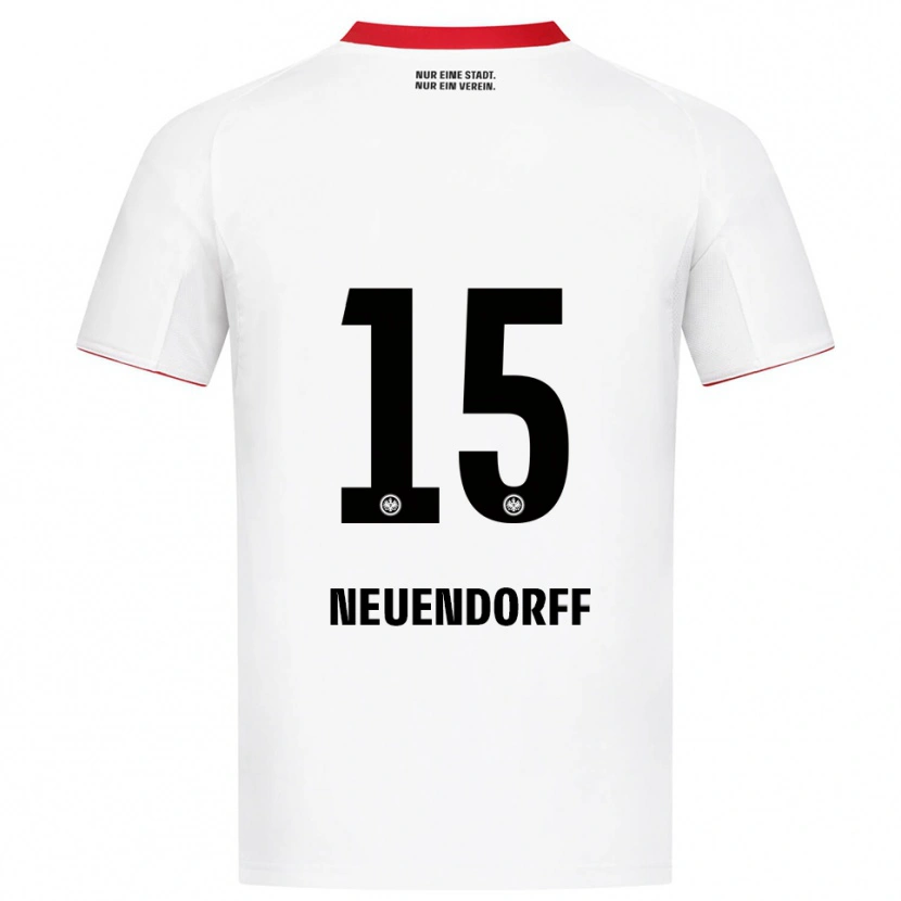 Danxen Mujer Camiseta Nilo Neuendorff #15 Blanco Rojo 2ª Equipación 2025/26 La Camisa