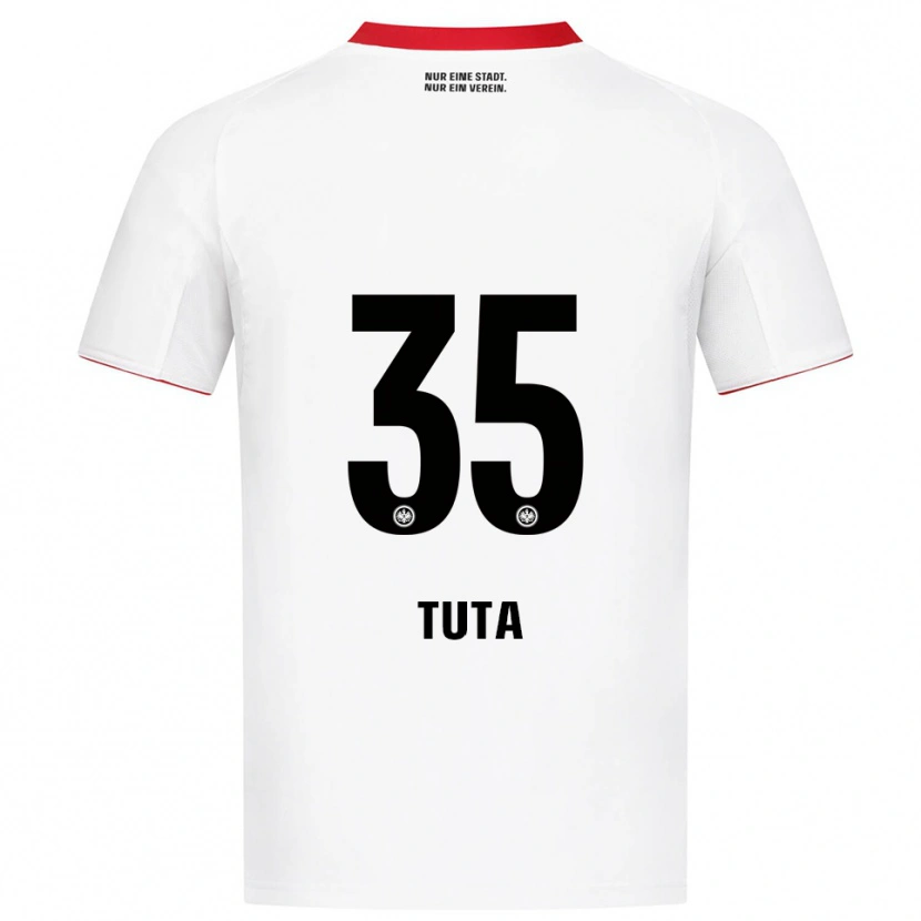Danxen Mujer Camiseta Tuta #35 Blanco Rojo 2ª Equipación 2025/26 La Camisa