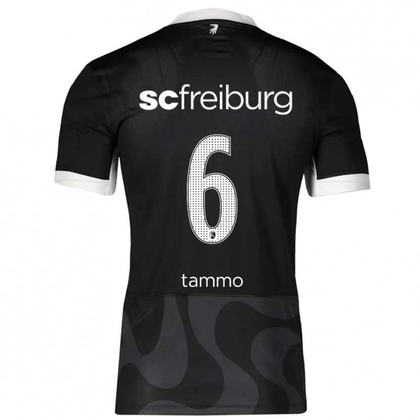 Danxen Mujer Camiseta Tammo Schiertz #6 Negro Blanco 2ª Equipación 2025/26 La Camisa