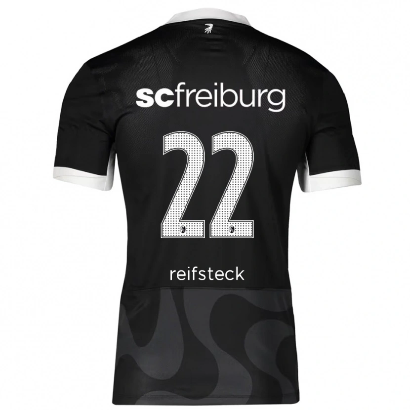 Danxen Mujer Camiseta Mika Reifsteck #22 Negro Blanco 2ª Equipación 2025/26 La Camisa