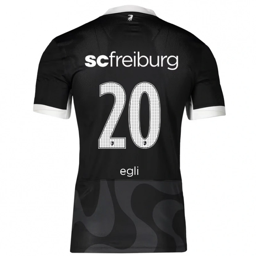 Danxen Mujer Camiseta Leela Egli #20 Negro Blanco 2ª Equipación 2025/26 La Camisa