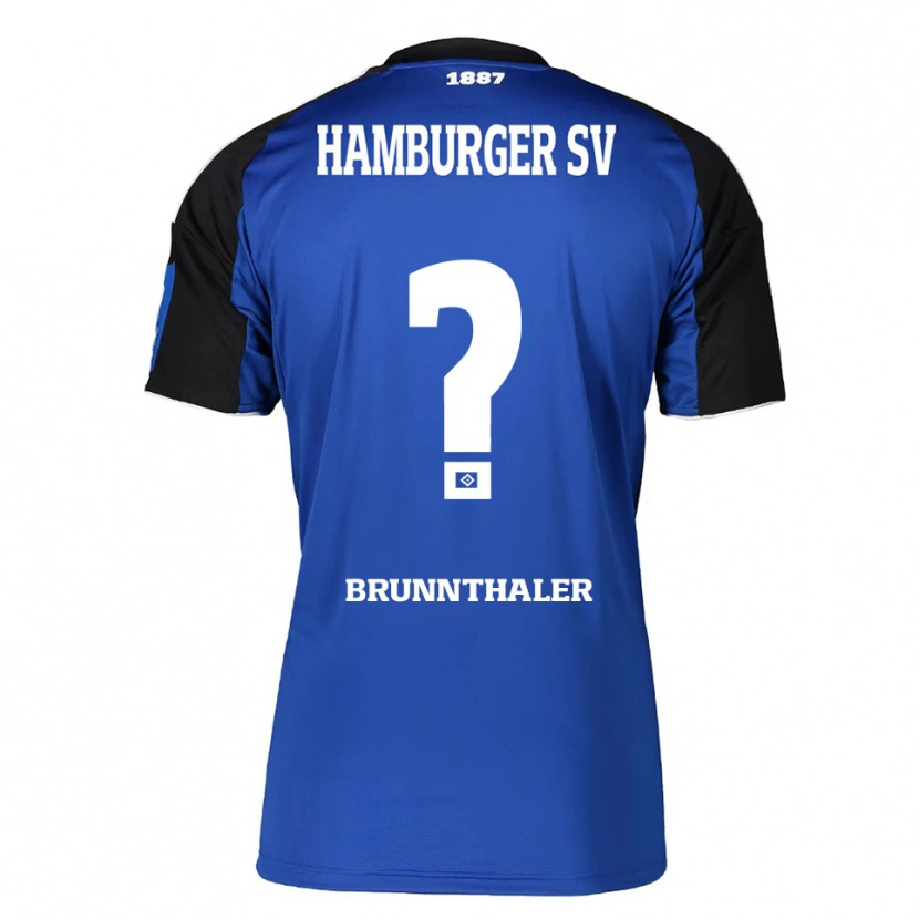 Danxen Mujer Camiseta Melanie Brunnthaler #0 Azul Negro 2ª Equipación 2025/26 La Camisa