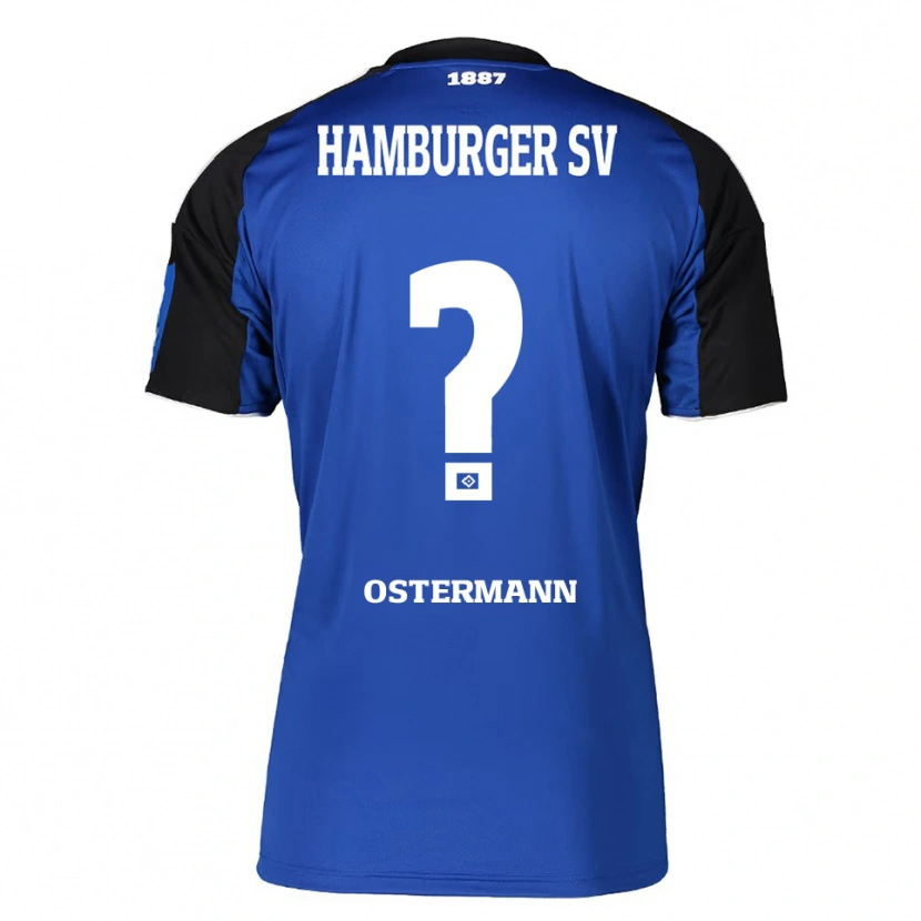 Danxen Mujer Camiseta Sören Ostermann #0 Azul Negro 2ª Equipación 2025/26 La Camisa