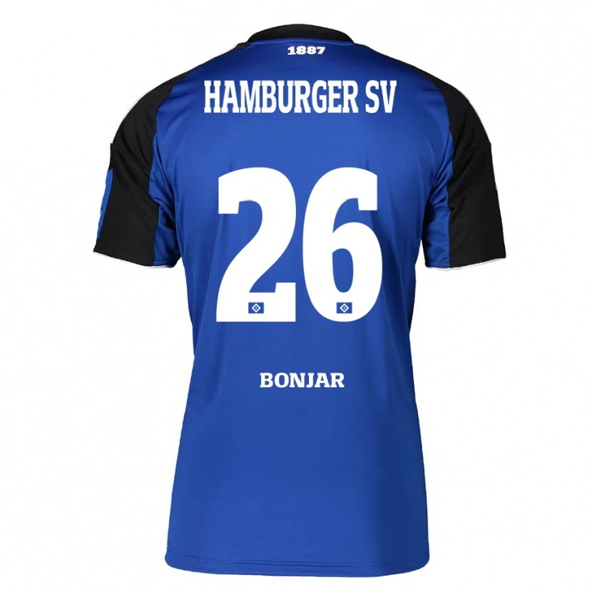 Danxen Mujer Camiseta Amir Bonjar #26 Azul Negro 2ª Equipación 2025/26 La Camisa