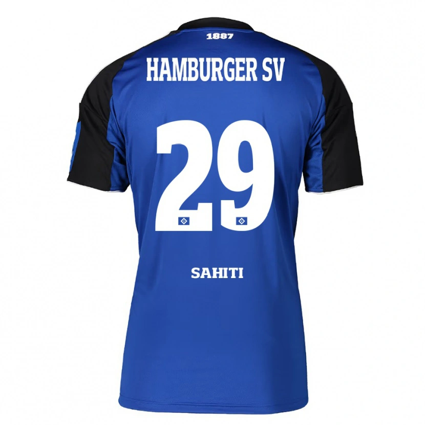 Danxen Mujer Camiseta Emir Sahiti #29 Azul Negro 2ª Equipación 2025/26 La Camisa