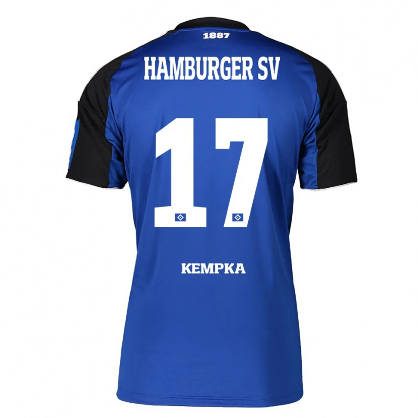 Danxen Mujer Camiseta Sylvana Kempka #17 Azul Negro 2ª Equipación 2025/26 La Camisa