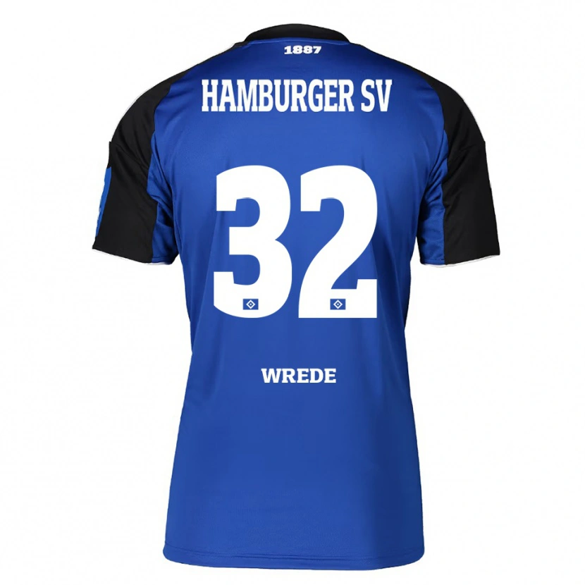 Danxen Mujer Camiseta Lotta Wrede #32 Azul Negro 2ª Equipación 2025/26 La Camisa
