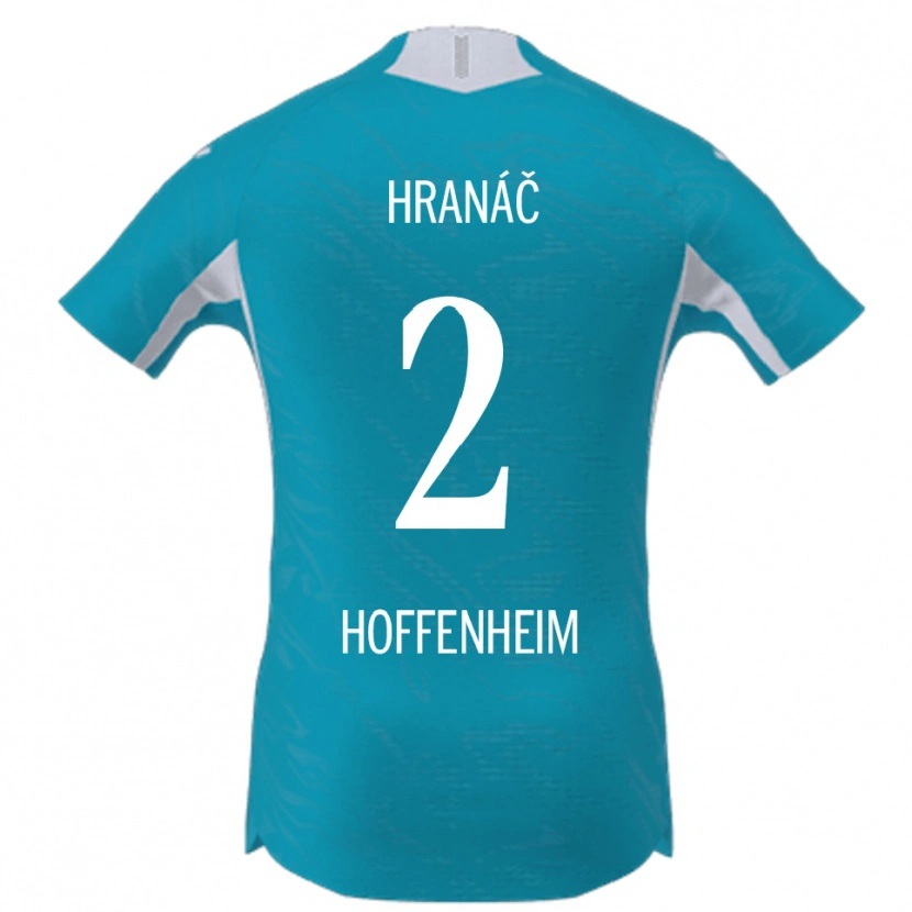 Danxen Mujer Camiseta Robin Hranac #2 Azul Cielo 2ª Equipación 2025/26 La Camisa