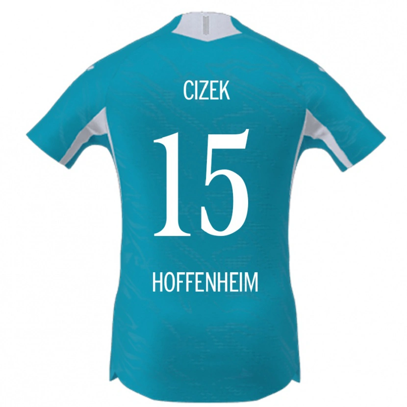 Danxen Mujer Camiseta Krystof Cizek #15 Azul Cielo 2ª Equipación 2025/26 La Camisa
