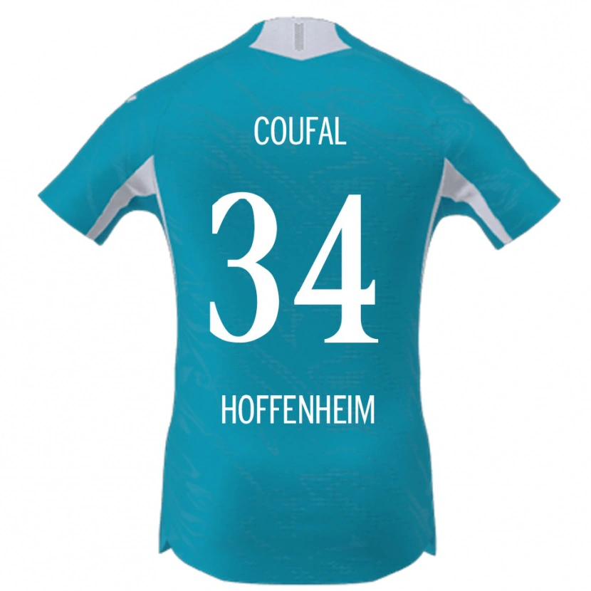 Danxen Mujer Camiseta Vladimír Coufal #34 Azul Cielo 2ª Equipación 2025/26 La Camisa