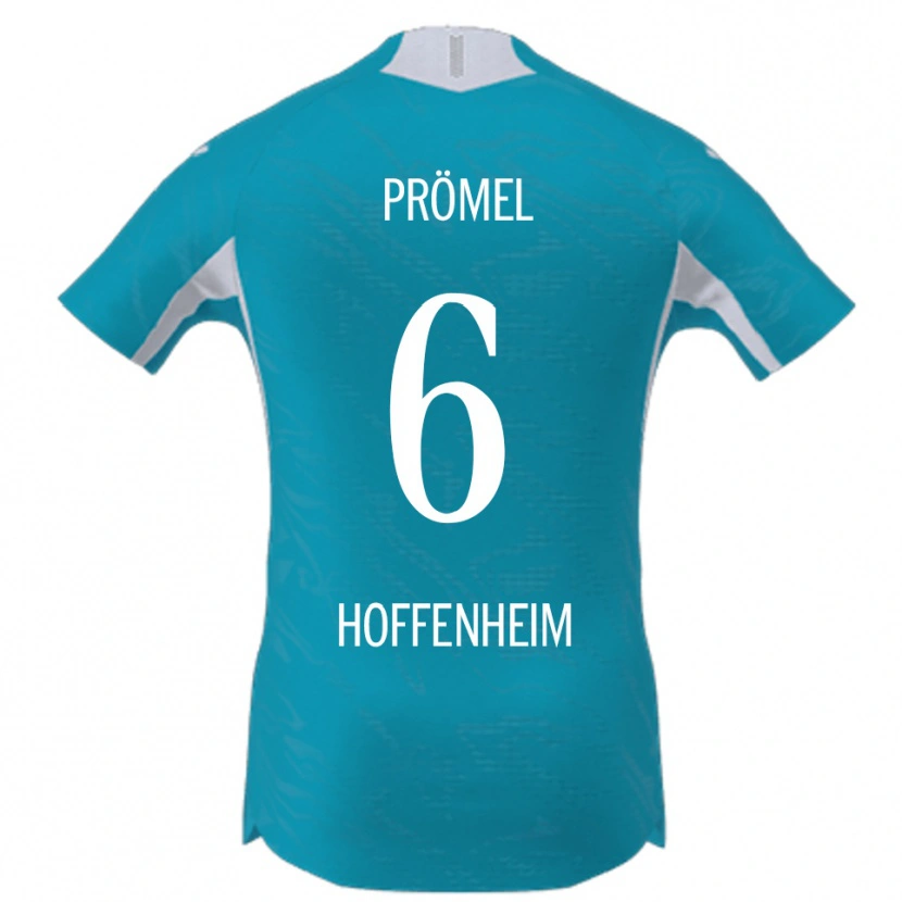 Danxen Mujer Camiseta Grischa Prömel #6 Azul Cielo 2ª Equipación 2025/26 La Camisa