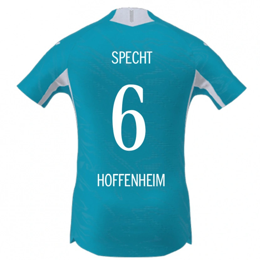 Danxen Mujer Camiseta Michaela Specht #6 Azul Cielo 2ª Equipación 2025/26 La Camisa