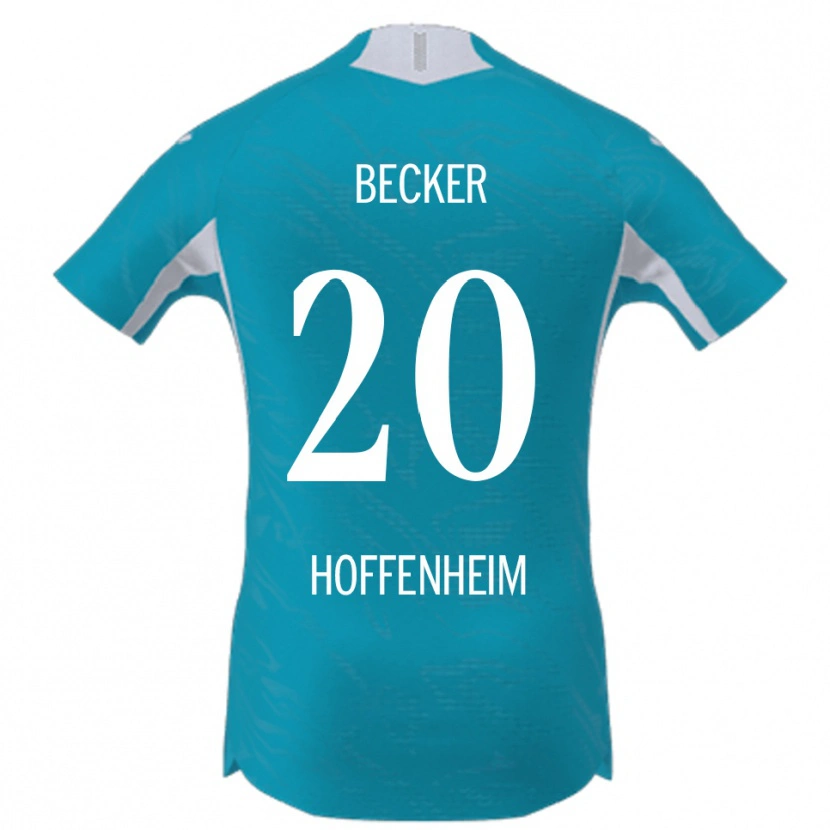 Danxen Mujer Camiseta Finn Becker #20 Azul Cielo 2ª Equipación 2025/26 La Camisa