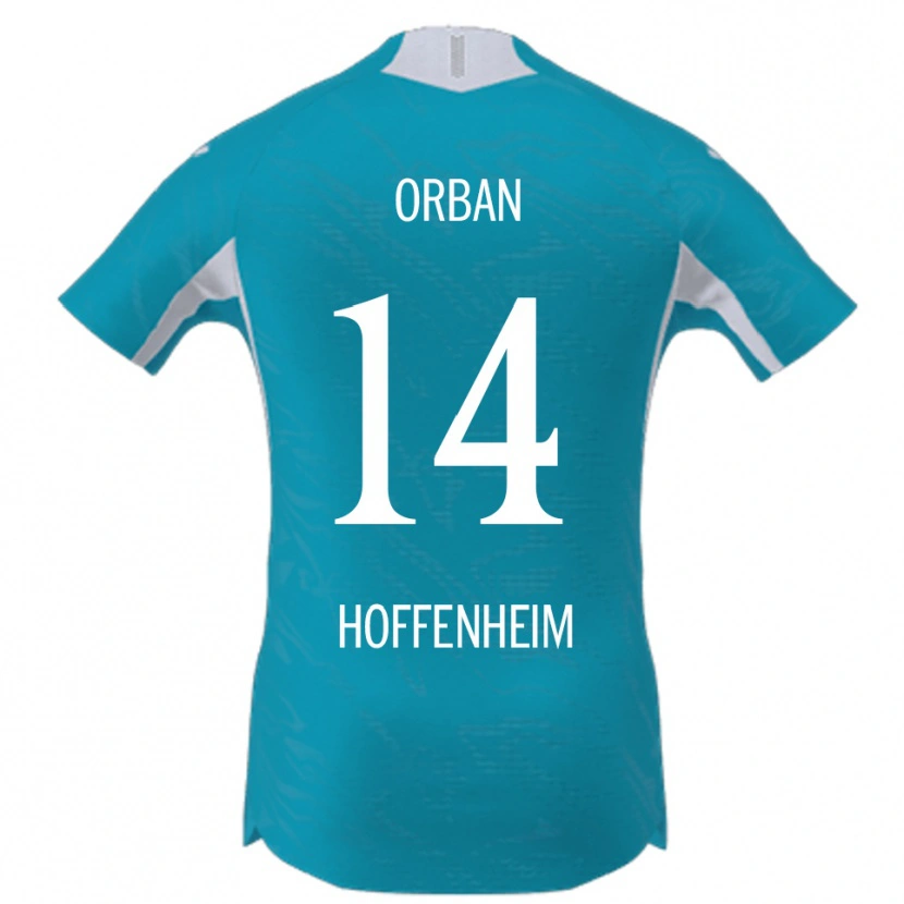 Danxen Mujer Camiseta Gift Orban #14 Azul Cielo 2ª Equipación 2025/26 La Camisa