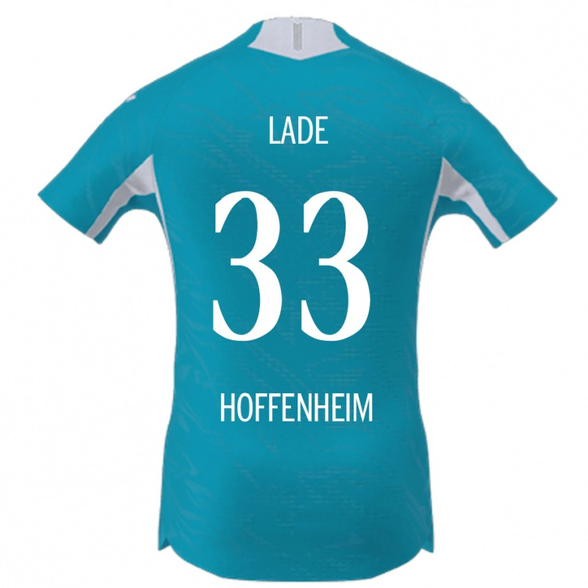 Danxen Mujer Camiseta Benjamin Lade #33 Azul Cielo 2ª Equipación 2025/26 La Camisa