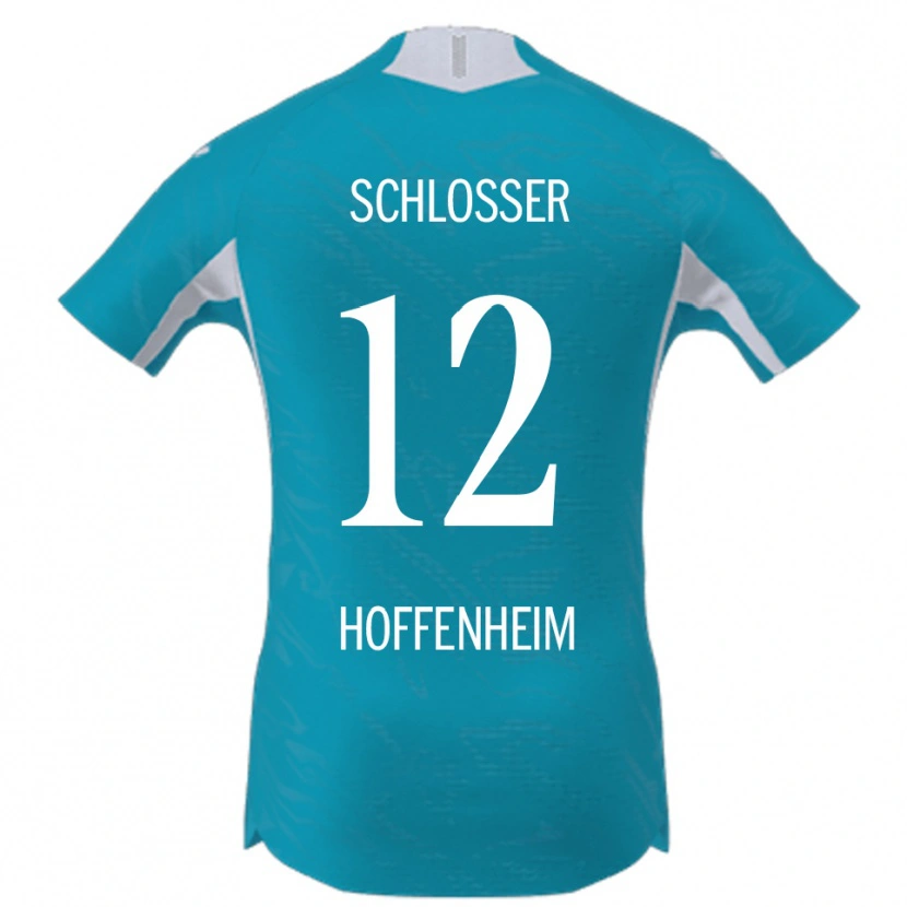 Danxen Mujer Camiseta Nils Schlosser #12 Azul Cielo 2ª Equipación 2025/26 La Camisa