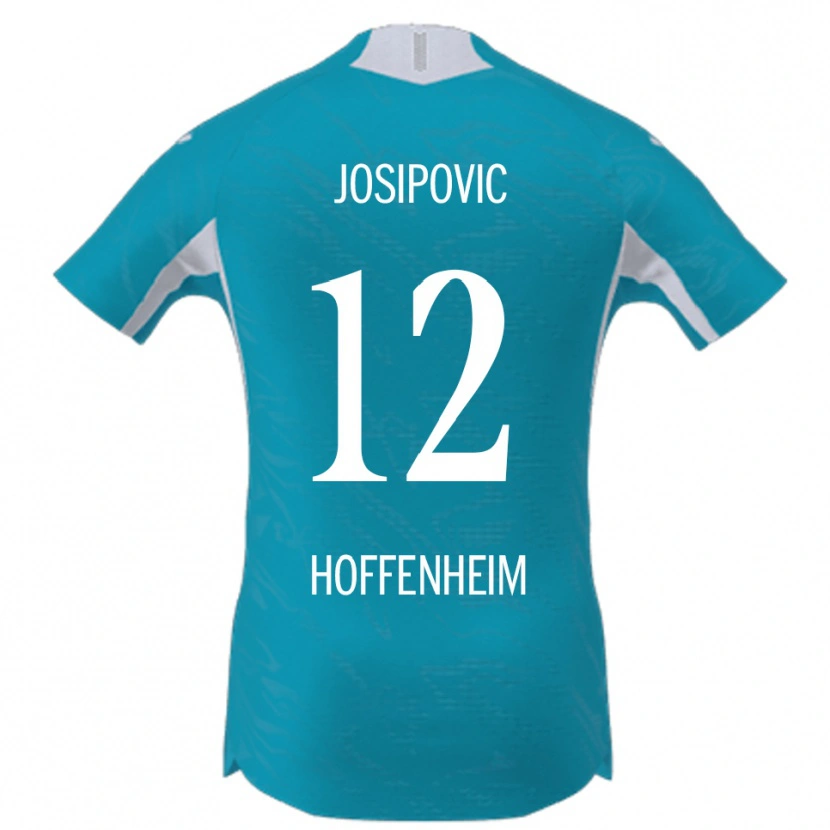 Danxen Mujer Camiseta Mihael Josipovic #12 Azul Cielo 2ª Equipación 2025/26 La Camisa
