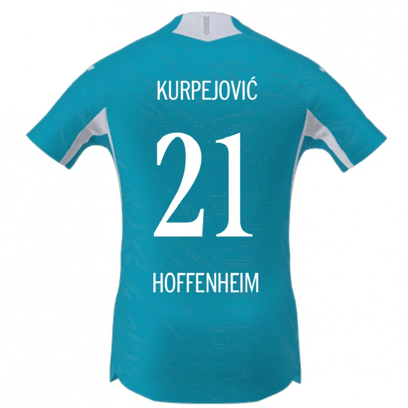Danxen Mujer Camiseta Albin Kurpejović #21 Azul Cielo 2ª Equipación 2025/26 La Camisa