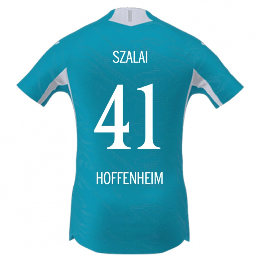 Danxen Mujer Camiseta Attila Szalai #41 Azul Cielo 2ª Equipación 2025/26 La Camisa