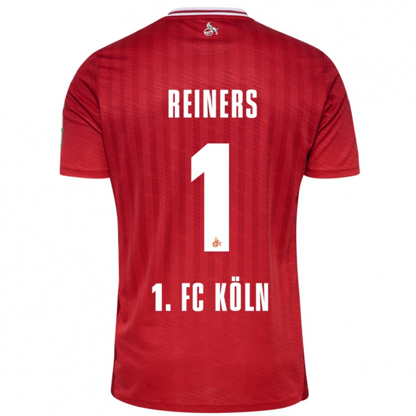 Danxen Mujer Camiseta Leonard Reiners #1 Rojo Blanco 2ª Equipación 2025/26 La Camisa