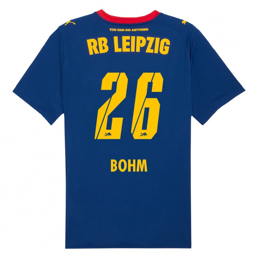 Danxen Mujer Camiseta Pepe Böhm #26 Marino Rojo 2ª Equipación 2025/26 La Camisa
